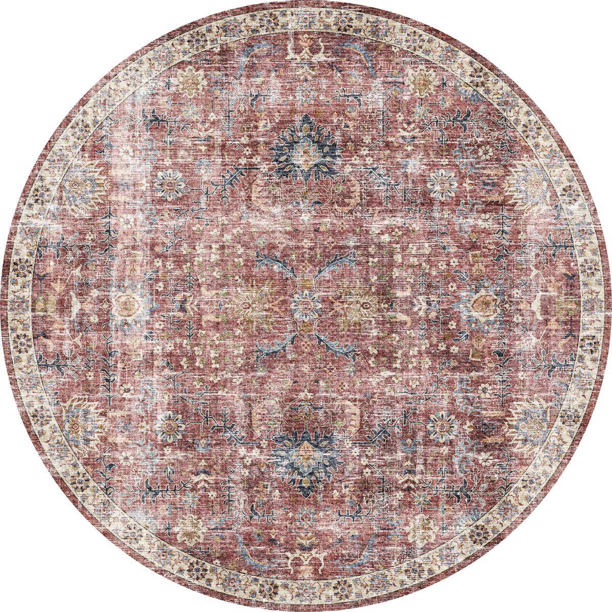 Teppich Jasper Rose Taupe Rot