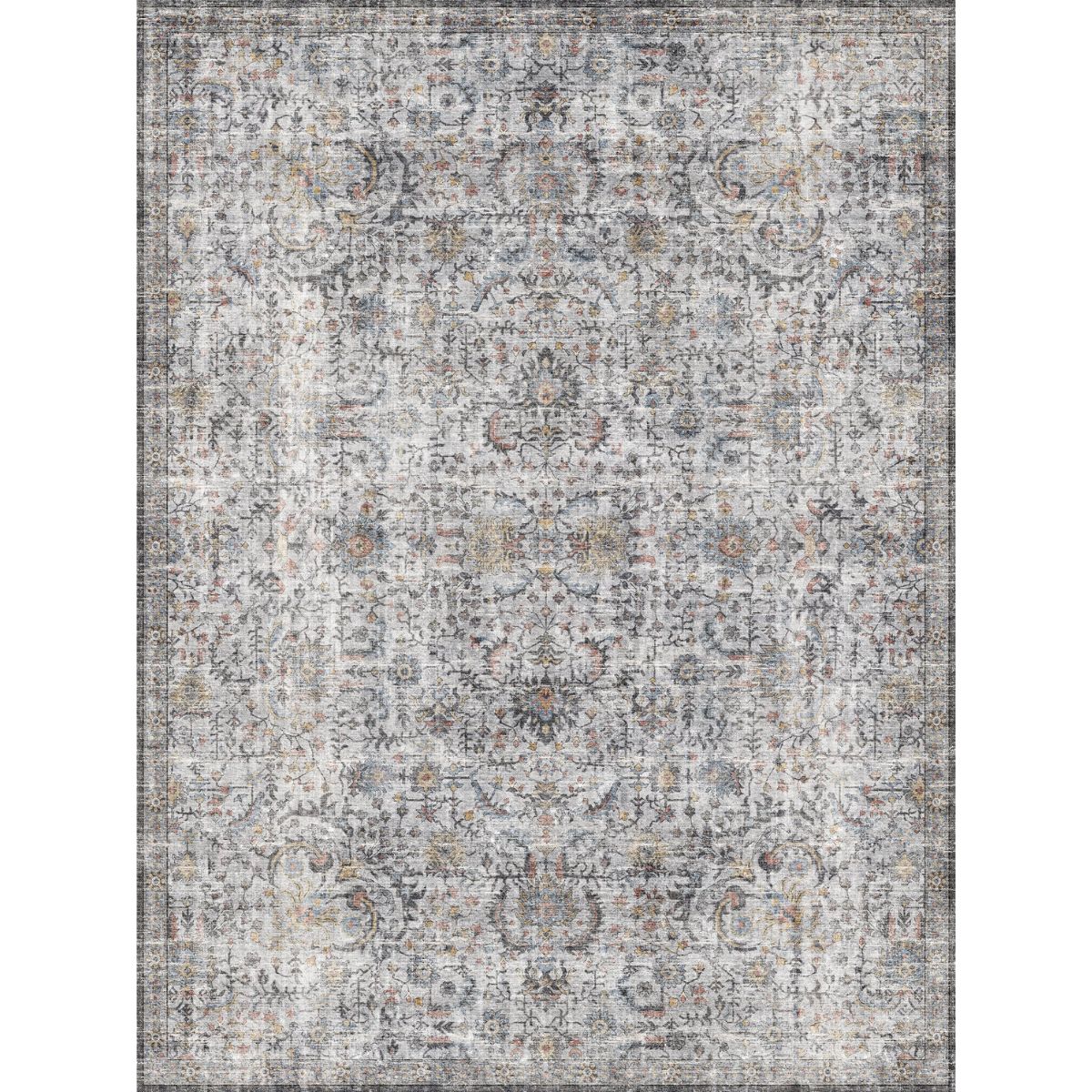 Hialeah Silber Pastellblauer Teppich