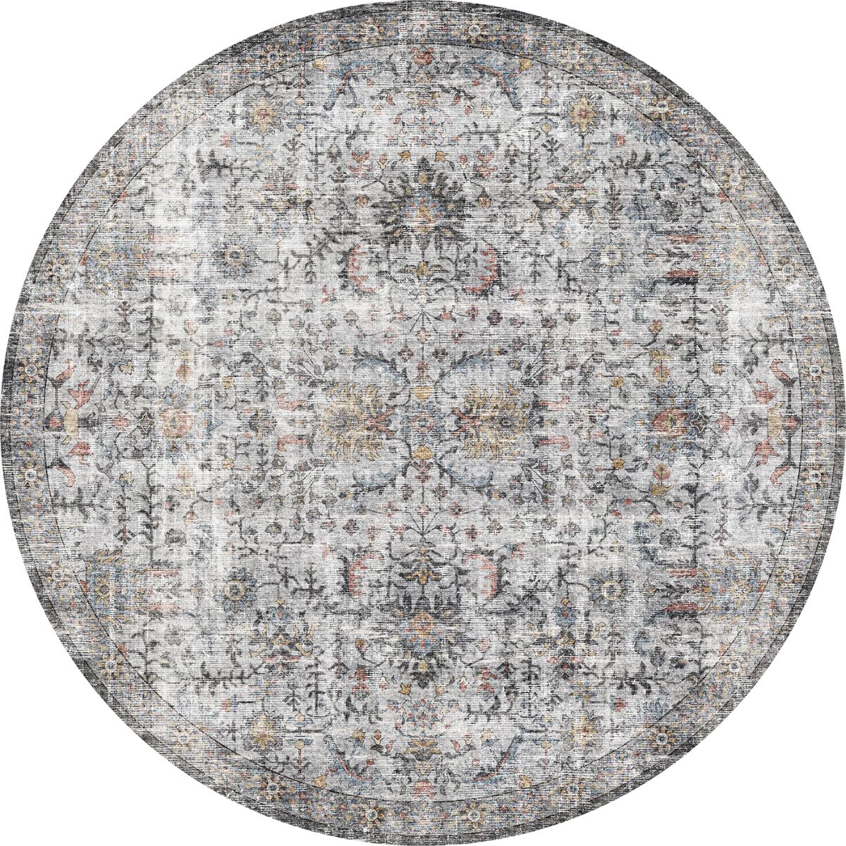 Hialeah Silber Pastellblauer Teppich