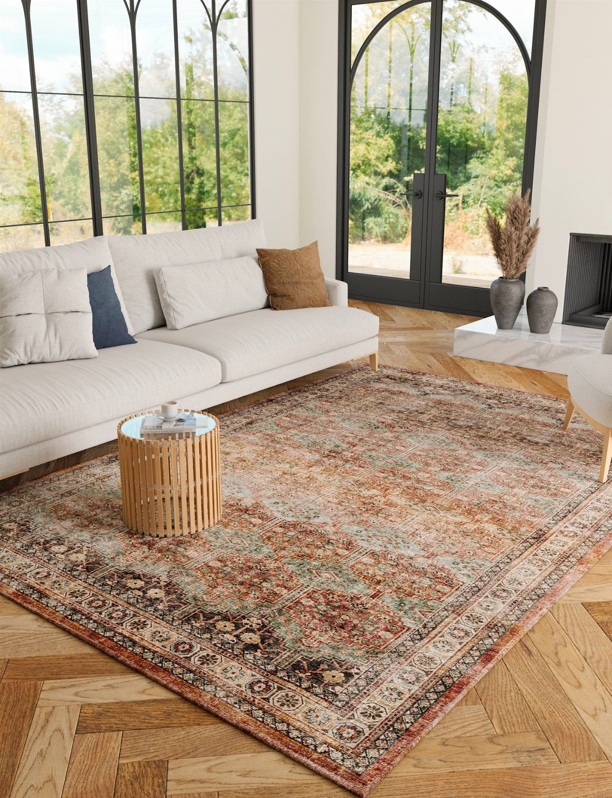 Teppich Layla Sage Taupe