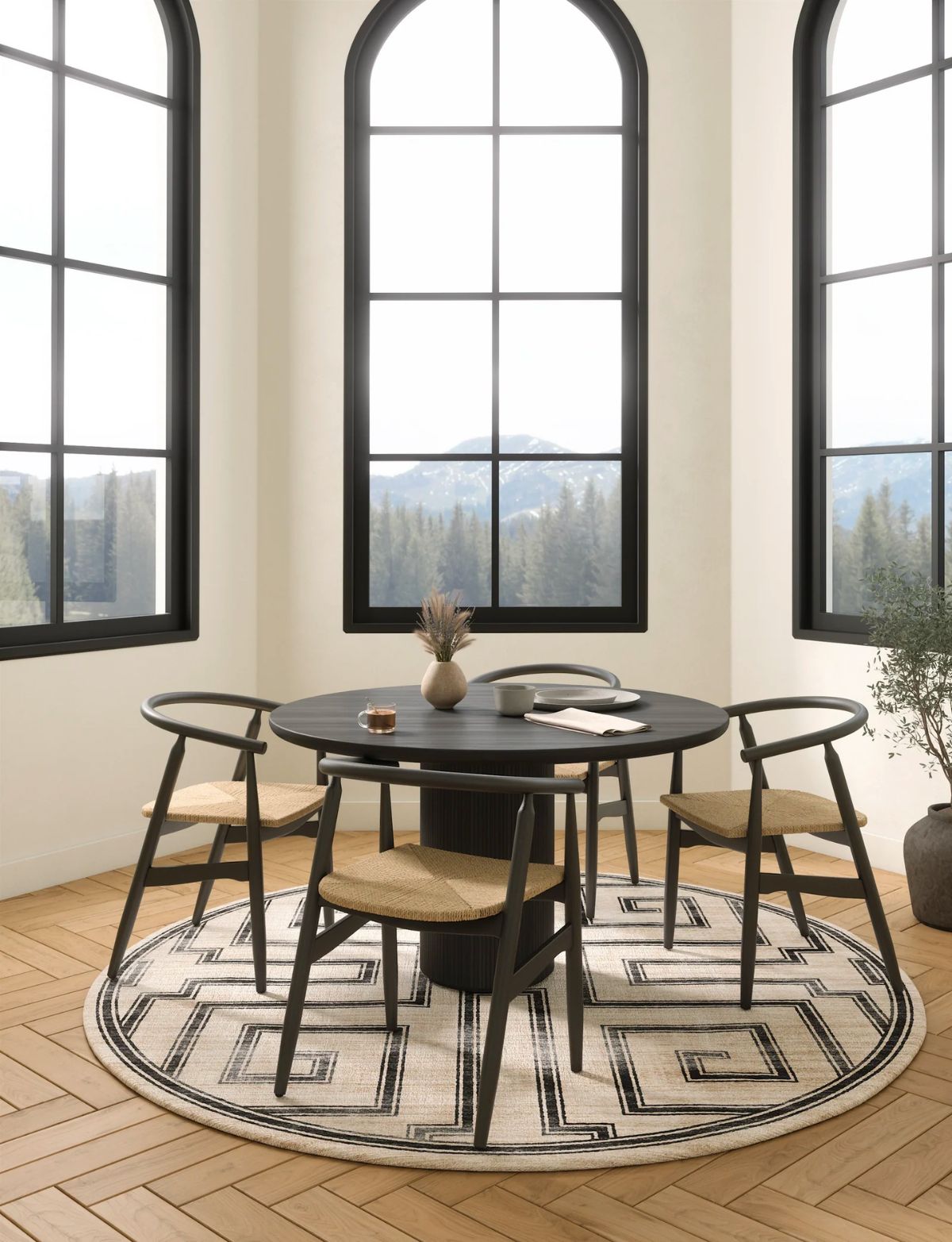 Teppich „Noa“ in Schwarz