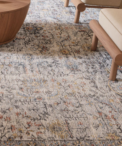 Hialeah Silber Pastellblauer Teppich