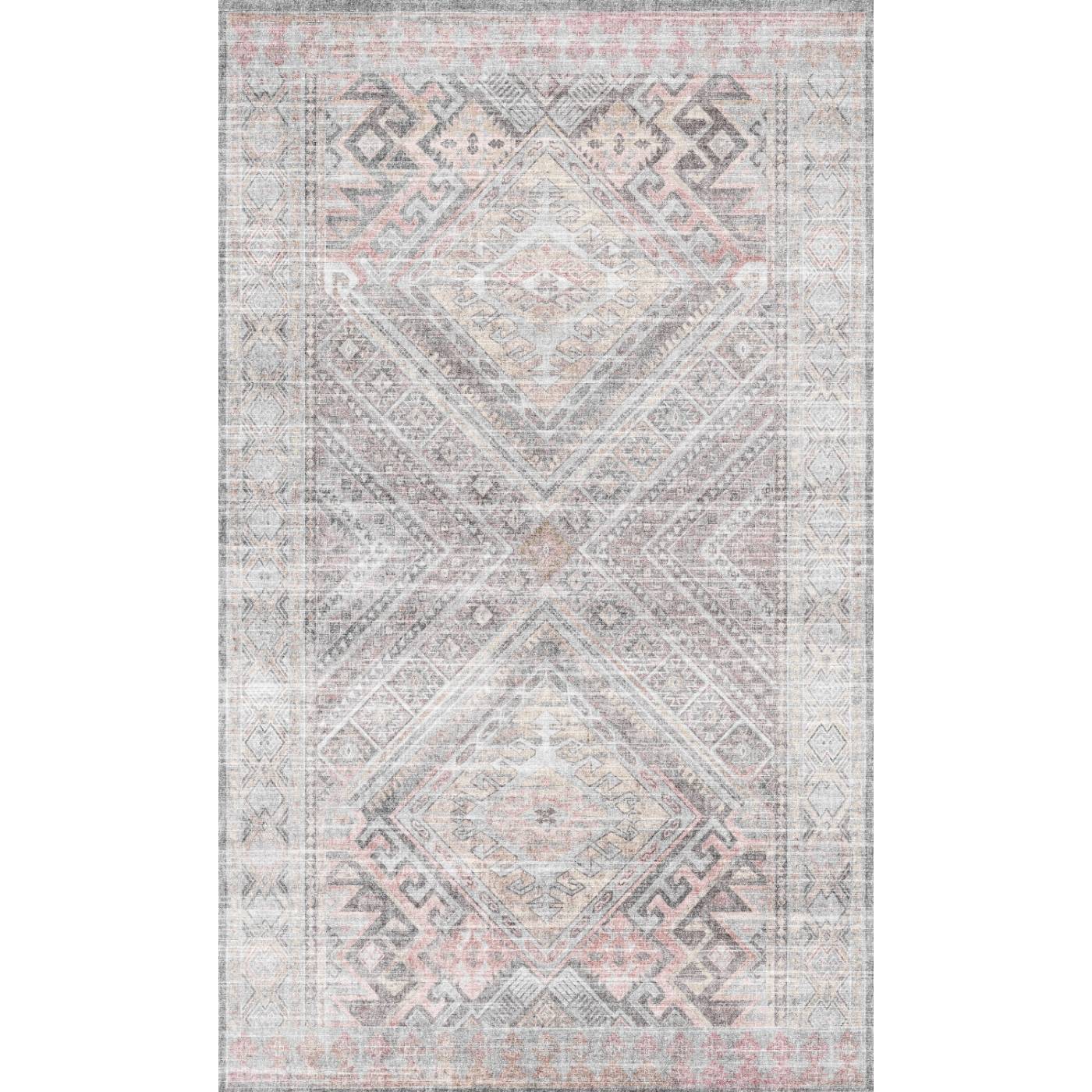 Alexa Silber Rosa Lila Teppich