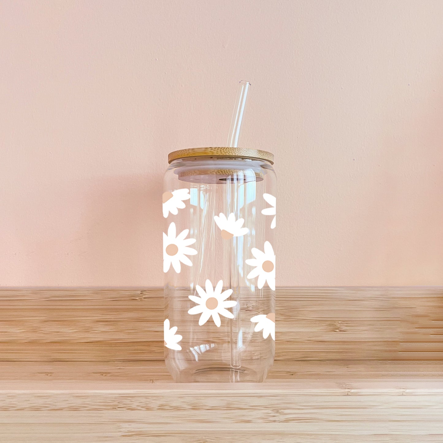 Boho-Glas – Sommerblumen