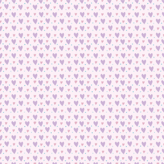 Valentines Hearts Purple Adhesive Vinyl #3