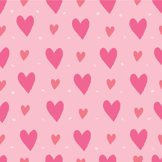 Valentines Hearts Pink Adhesive Vinyl