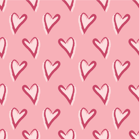Valentines Hearts Border Adhesive Vinyl #1