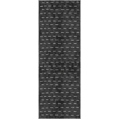 Sando Schwarz-Grauer Teppich