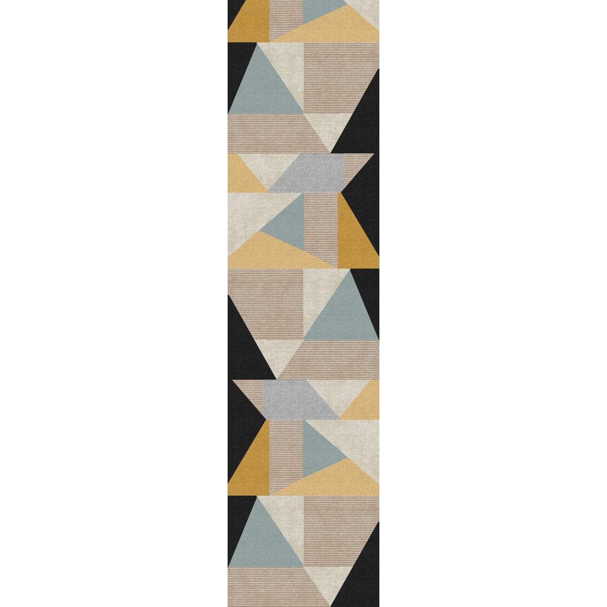 Teppich Mizza Schwarz Gelb Multicolor