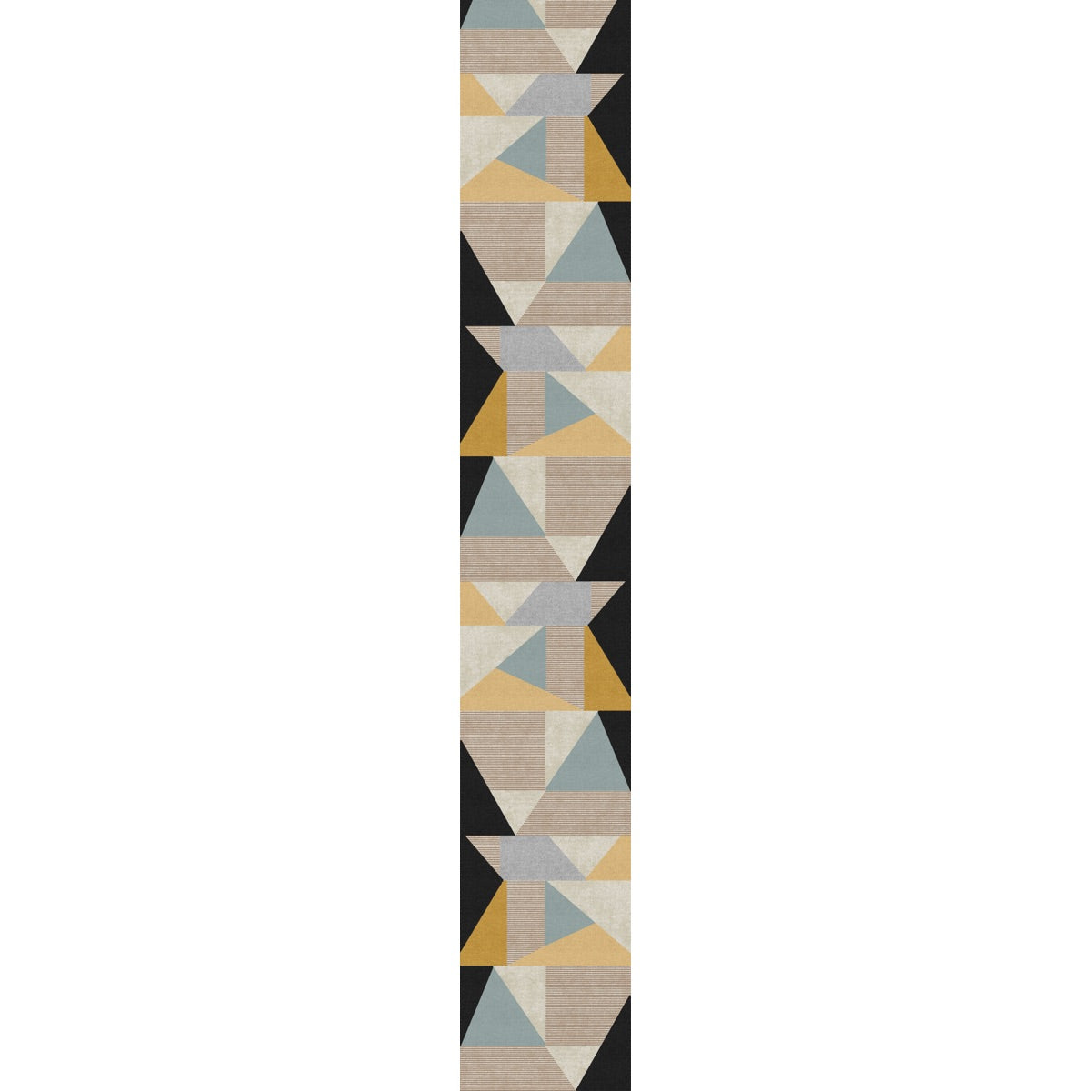 Teppich Mizza Schwarz Gelb Multicolor