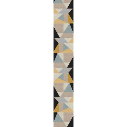 Teppich Mizza Schwarz Gelb Multicolor
