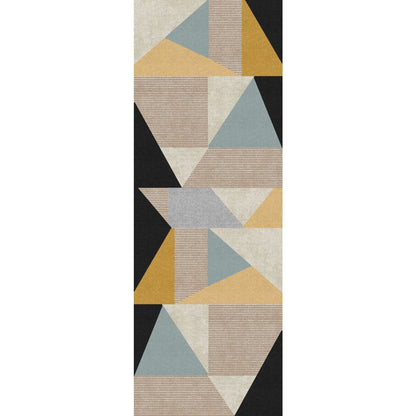 Teppich Mizza Schwarz Gelb Multicolor