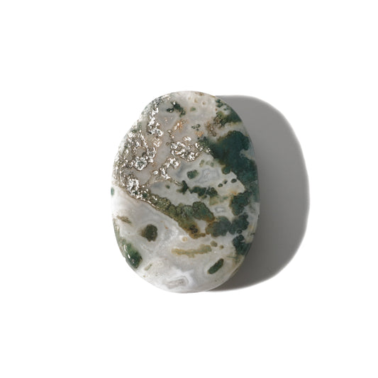 Green Tree Agate Worry Stone - Pack of 5