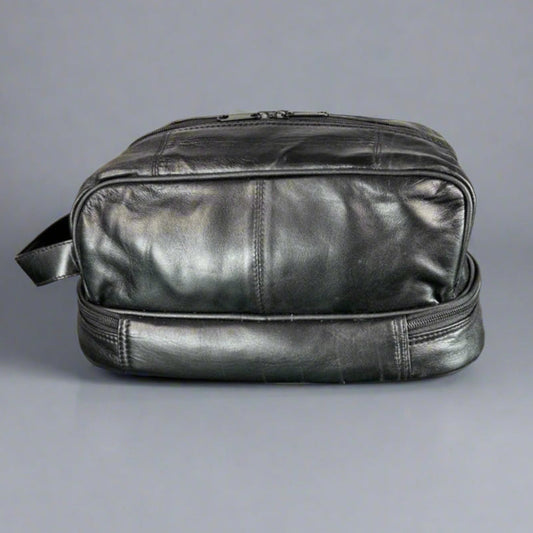 JBG International Leather Toiletry Bag