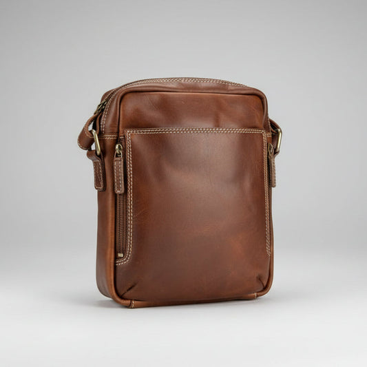 Rugged Earth Full Grain Leather Crossbody Bag