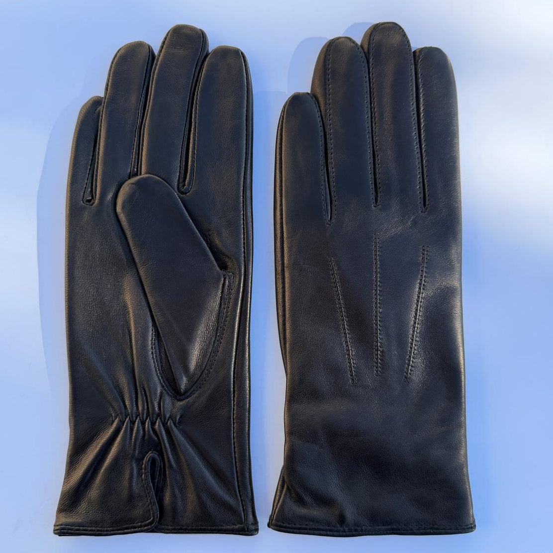 Women's Drum Dyed Lamb Leather Gloves with Wool Blend Lining