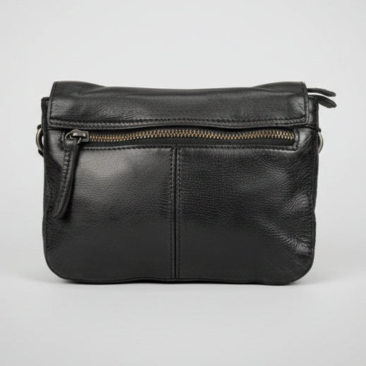 MET Small Flap Crossbody Bag with Dual Zipper Compartments