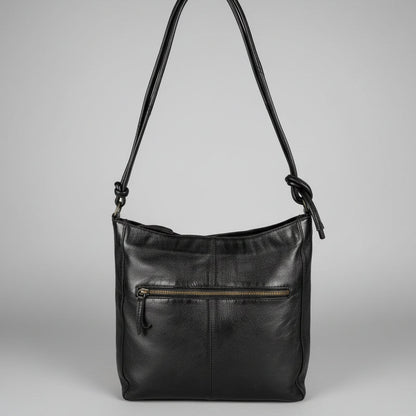 MET Women's Leather Crossbody Bag with Knotted Strap