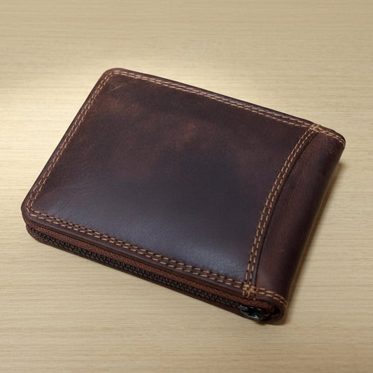 Greenwood Men's RFID Zip Around Wallet