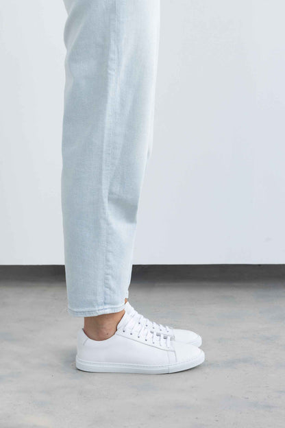 Off White Calfskin Città Sneaker