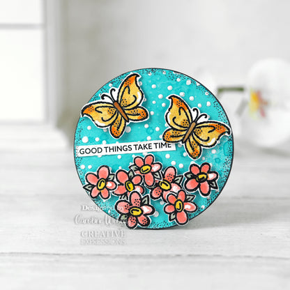 Woodware Clear Singles Little Butterflies 3.8 in x 2.6 in Stamp