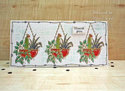 Woodware Clear Singles Hanging Basket 3.8 in x 2.6 in Stamp