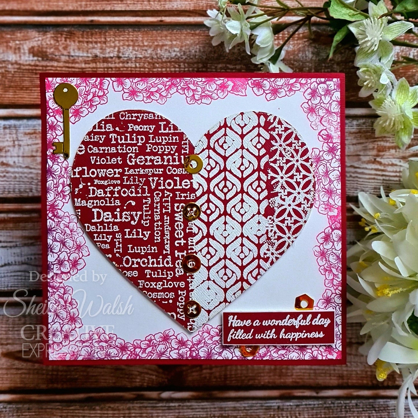 Woodware Mezzo 6 in x 6 in Stencil
