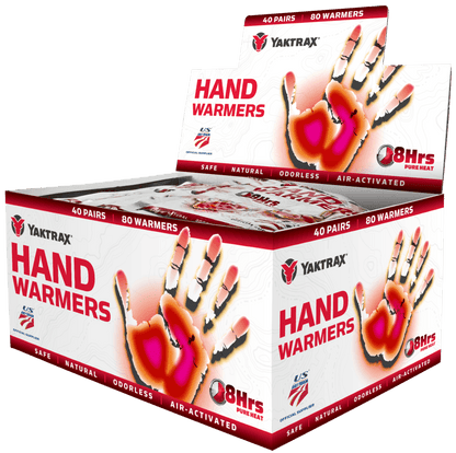 YAKTRAX Hand Warmers - Box of 40