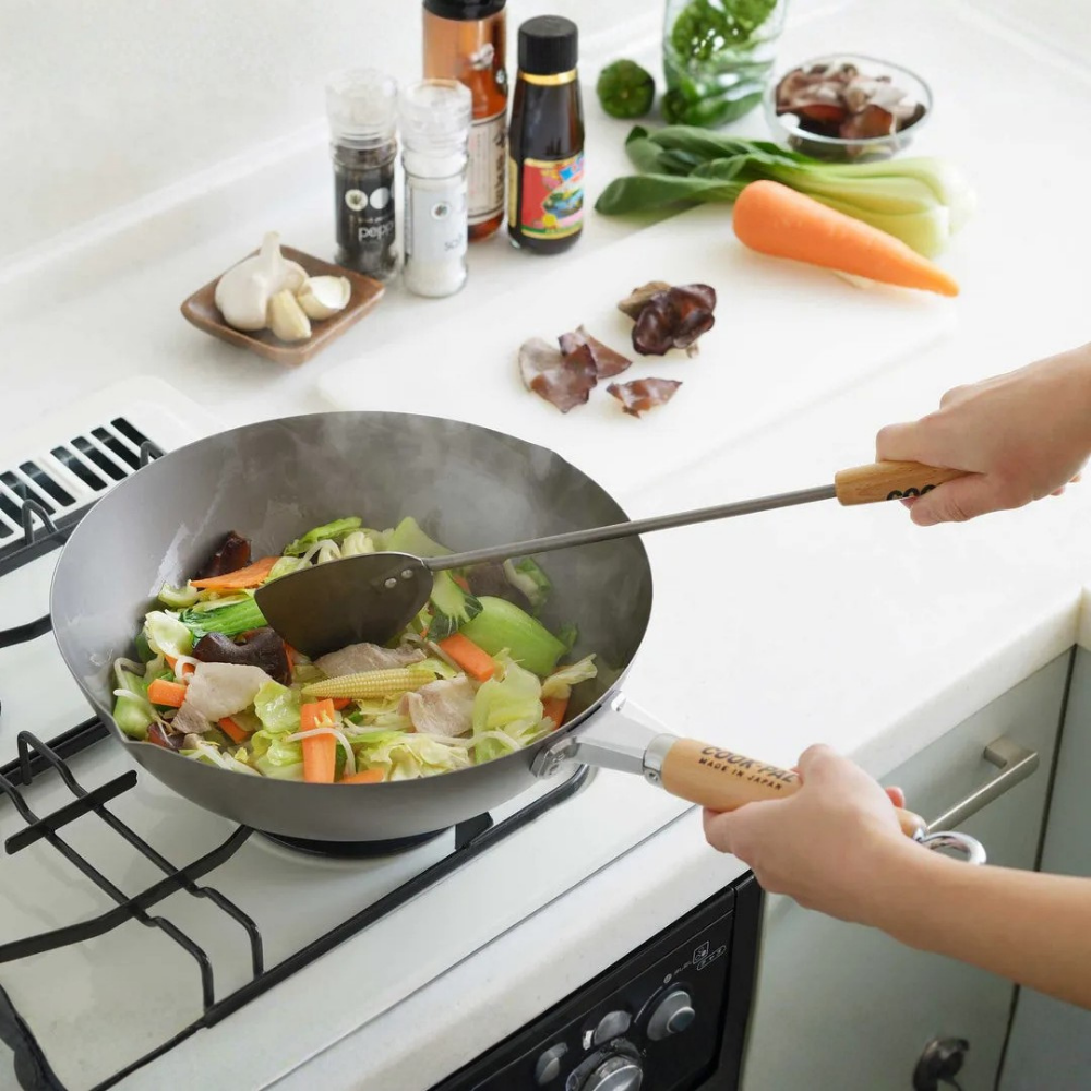 YOSHIKAWA COOK-PAL TITANIUM WOK 30CM | JAPANISCHES TITAN-KOCHGESCHIRR