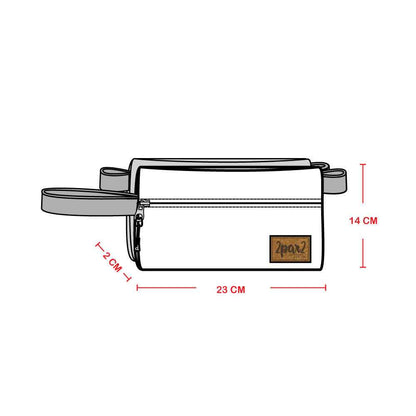 Pencil Case Black Floral Print