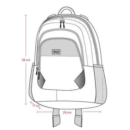 Little Kids Backpack Navy Dinosaur Print