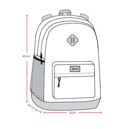Kids Backpack Navy Unicorn Print