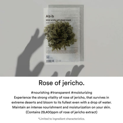 Abib Mild Acidic pH Sheet Mask Jericho Rose 30ml