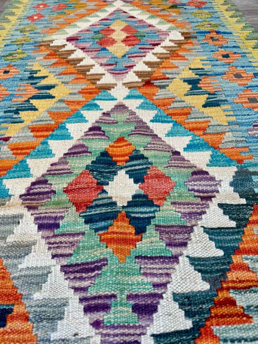 Afghan Chobi Kilim Runner | 2' 6" x 6' 7"