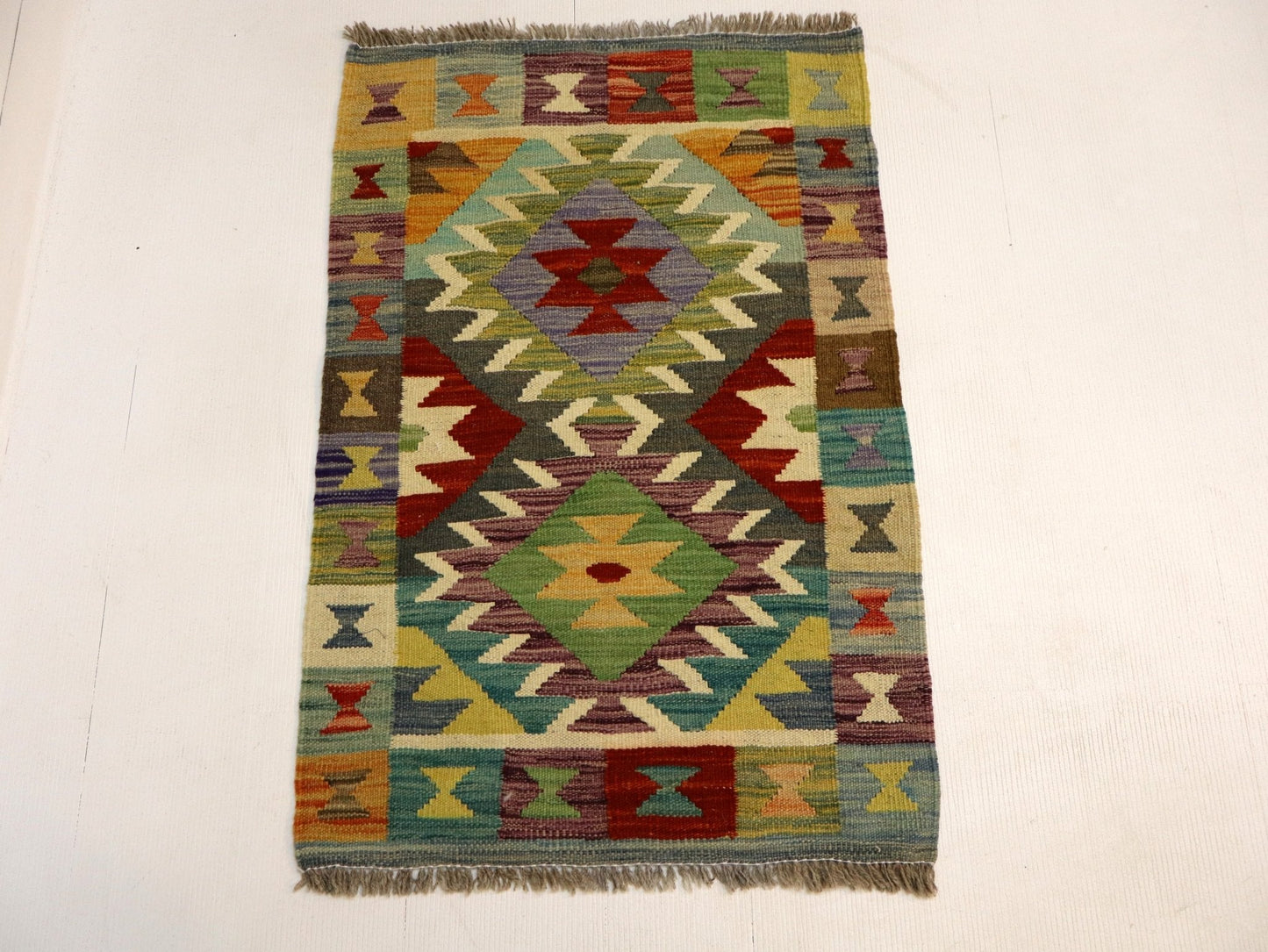 Afghan Maimana Kelim Teppich | 1' 11" x 2' 11"