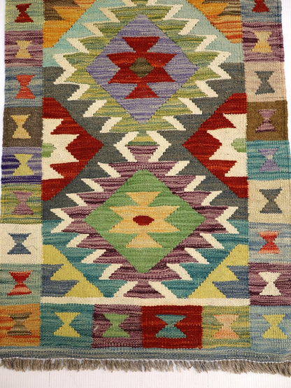 Afghan Maimana Kelim Teppich | 1' 11" x 2' 11"