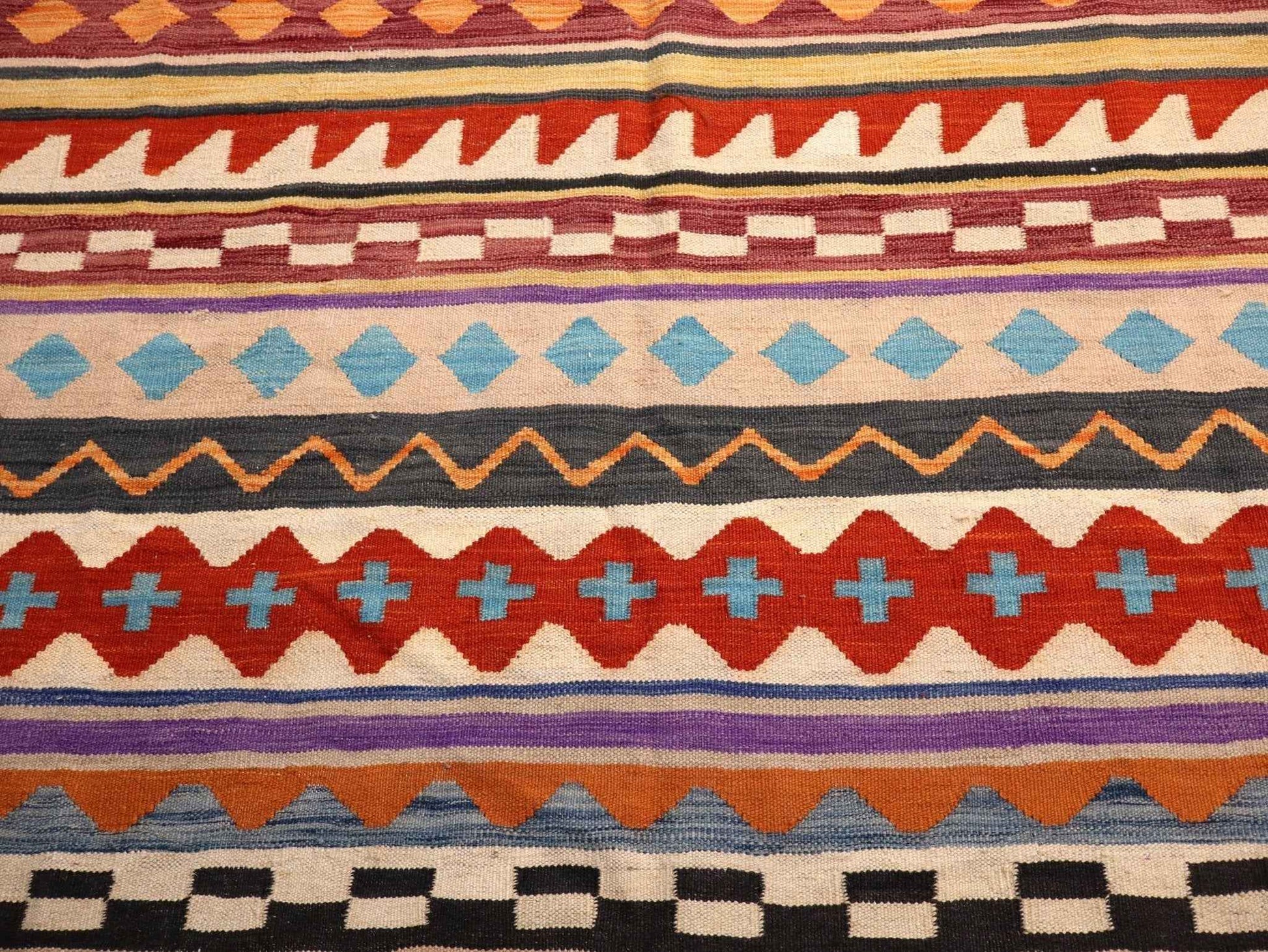 Afghan Maimana Kilim Rug | 6' 7" x 9' 10"