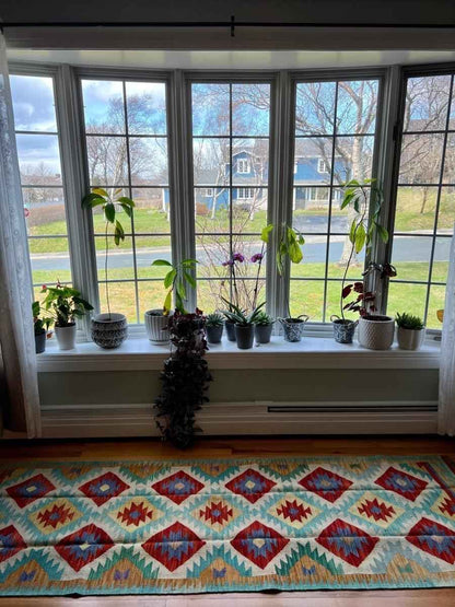 Afghan Maymana Kilim Runner | 8' 2" x 2' 9"