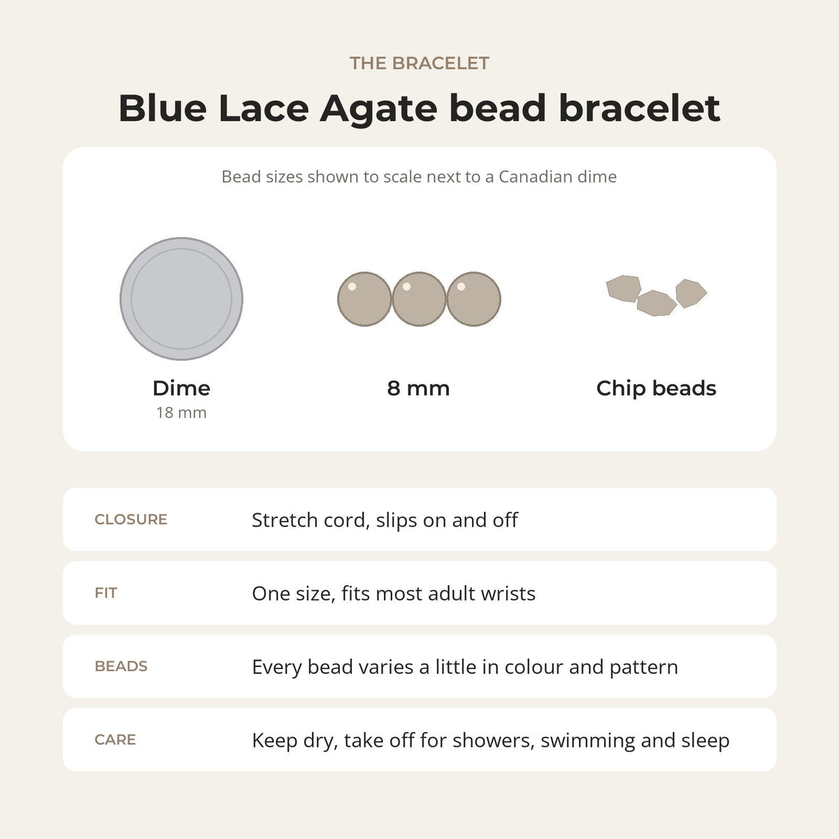 Agate Blue Lace Bracelet