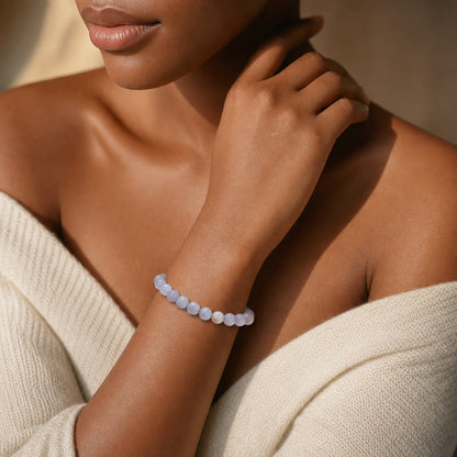 Agate Blue Lace Bracelet