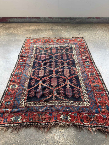 Antique Persian Bakhtiari Rug | 5' x 7’ 4"