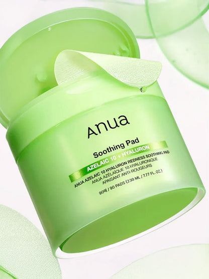 Anua Azelaicacid 10 Hyaluron Redness Soothing Pad 230ml / 90pads