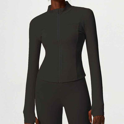 Women’s Nylon Sports Jacket – Autumn & Winter Workout Activewear