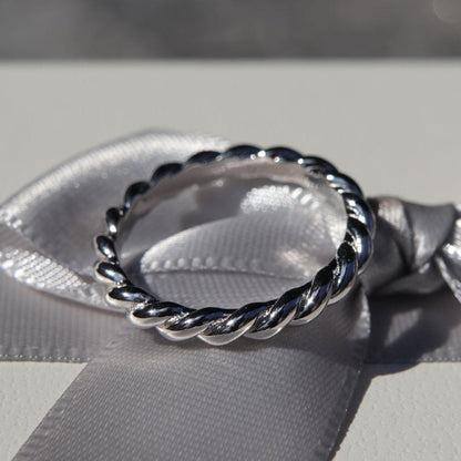 Bague Torsade en argent sterling
