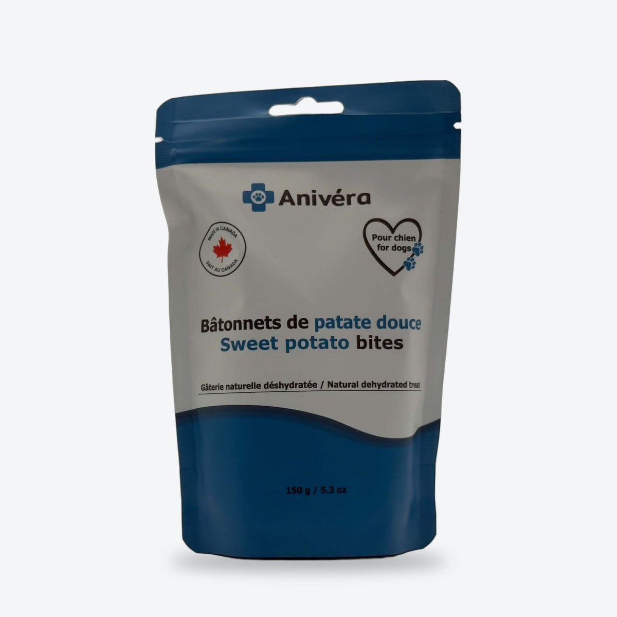 Bâtonnets de patate douce pour chien