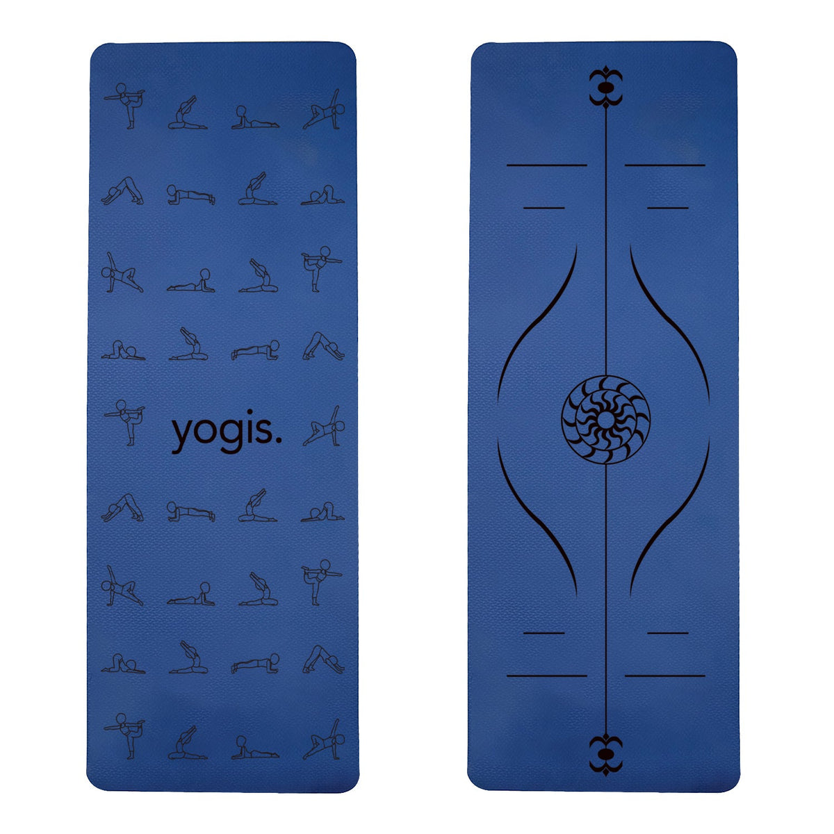 Yoga Mat Posture Line Non-Slip TPE Fitness Mat – Beginner Support &amp; Alignment Guide