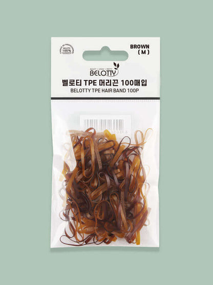 Belotty Elastic Hair Tie Brown