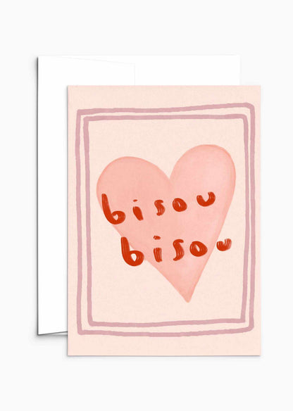 Bisou Bisou Grußkarte