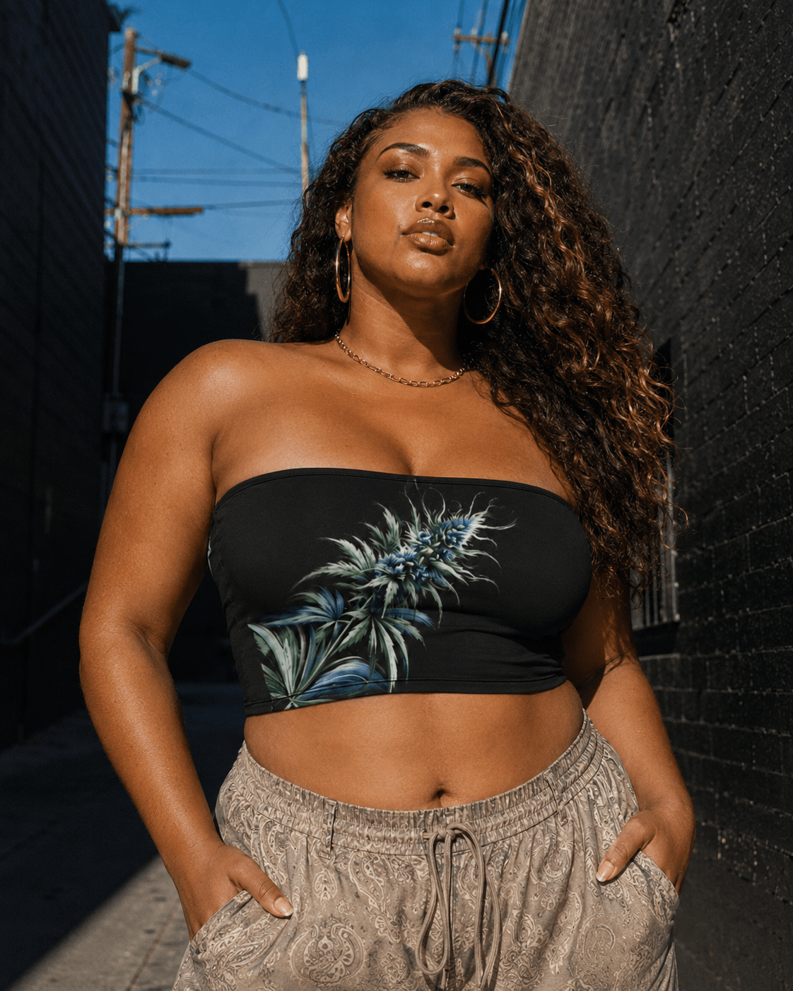 Blue Dream Bandeau Top
