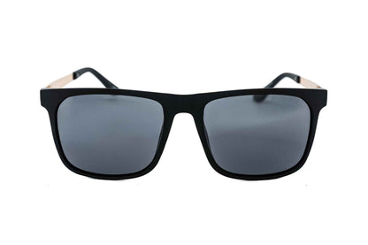 Soren – Matte Black & Gold Square Sunglasses | Bolero Eyewear